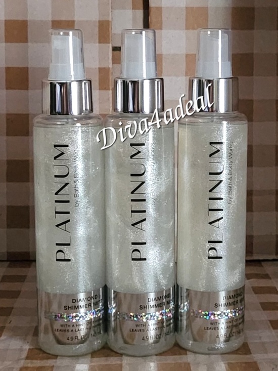 Bath & Body Works Other - 3X Bath & Body Works PLATINUM Diamond Shimmer Mist Spray Bundle
